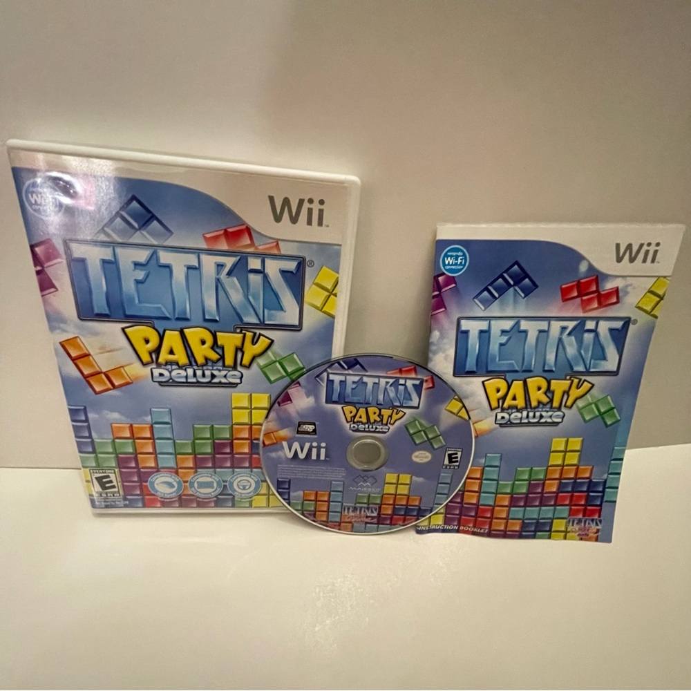 Tetris Party Deluxe Nintendo Wii Game Complete In Box CIB Tested Working (2006)